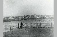 Sommerville family, Fort Worth skyline, circa 1882-1893 (090-090-090)
