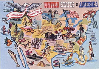 Illustrated Map of United States