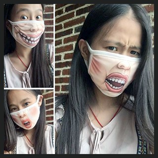 Asian woman wearing decorative protective masks