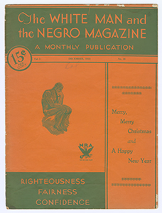 White Man and the Negro Magazine, December 1933
