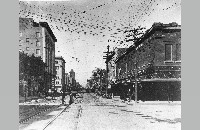 Fort Worth street scene, looking North on Houston Street from 10th, ca. 1907 (017-047-284)