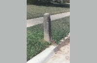 1400 Belle Place, horse hitching post, October 1995 (000-037-180)