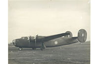 Bomber Aircraft on Ground, photograph, undated