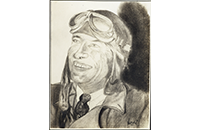 Caricature of an Unidentified Pilot, reproduction of drawing, undated
