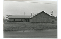 First United Pentecostal Church, Euless, Front Up Close, Marlon W. Miller, 1983 (088-007-021)