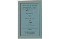 Women's Home Demonstration Clubs of Tarrant County District 4 Year Book, 1942, Front (021-003-697)