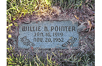 Willie B. Pointer, Johnson Cemetery