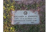 Benjamin H. Johnson, Johnson Cemetery
