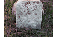 Loiel Simpson, Jr., Johnson Cemetery