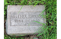 Mrs. Eliza Johnson, Johnson Cemetery