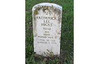 Frederick Lee Hicks, Johnson Cemetery