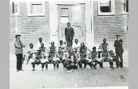 African American School Football Team (014-044-576)