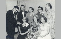 Thelma Ray, seated far right, 1954 (009-037-178)