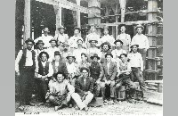 Construction workers at the Westbrook Hotel, November 2, 1909 (007-022-055)