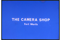 The Camera Shop, Kodak 2, WBAP TV Channel 5 Advertising Slide, circa 1960s (021-009-656)