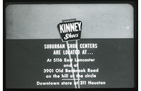 Kinney Shoes, Penney's, WBAP TV Channel 5 Advertising Slide, circa 1960s (021-009-656)