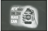 Lone Star Beer, First National Bank, WBAP TV Channel 5 Advertising Slide, circa 1960s (021-009-656)