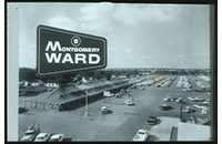 Montgomery Ward Parking Lot Sale, WBAP TV Channel 5 Advertising Slide, circa 1960s (021-009-656)