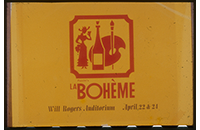 La Boheme, Fort Worth Opera, Will Rogers Auditorium, WBAP TV Channel 5 Advertising Slide, circa 1960s (021-009-656)