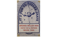 Arcadia Roller Rink Sticker, Label 2, Abilene (019-024-656)