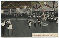 Starting A Race, Cotton Bowl Rink Postcard, Dallas, Front, 1908 (019-024-656)