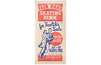 Dallas Fair Park, Automobile Building Skating Rink, For Health's Sake, Dallas (019-024-656)