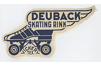 Deuback Skating Rink Winged Sticker, Label 1, Dallas, Vickery (019-024-656)