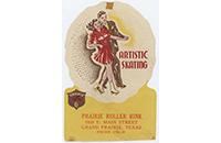 Prairie Roller Rink Sticker, Grand Prairie, Front (019-024-656)