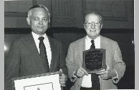 Howard McPeak receiving the William Jary Award, 1988