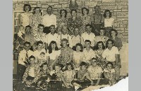 J.B. McFarland family reunion, John Turpin home, 1947 (009-043-424)
