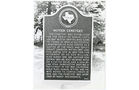 Witten Cemetery Historical Marker (FIC-012-998)