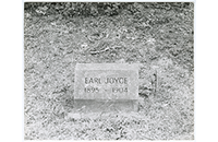 Earl Joyce Headstone, 1895-1904 (FIC-012-998)