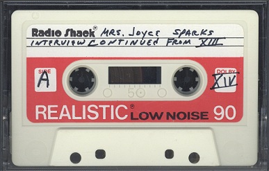 Oral History cassette tape