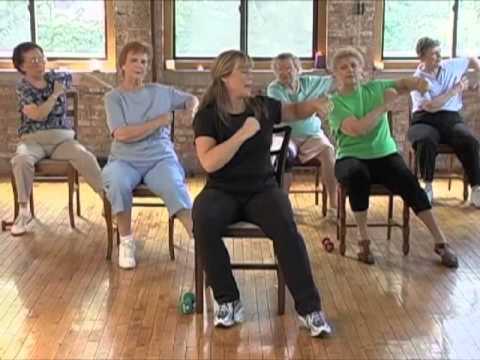 Image of women doing chair aerobics