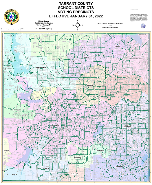 Isds Independent School Districts In Tarrant County Map