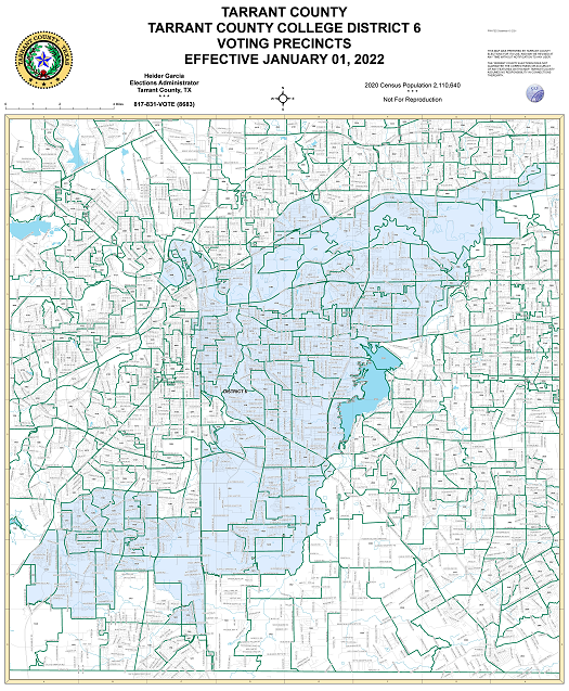 Tarrant County College District 6 Map
