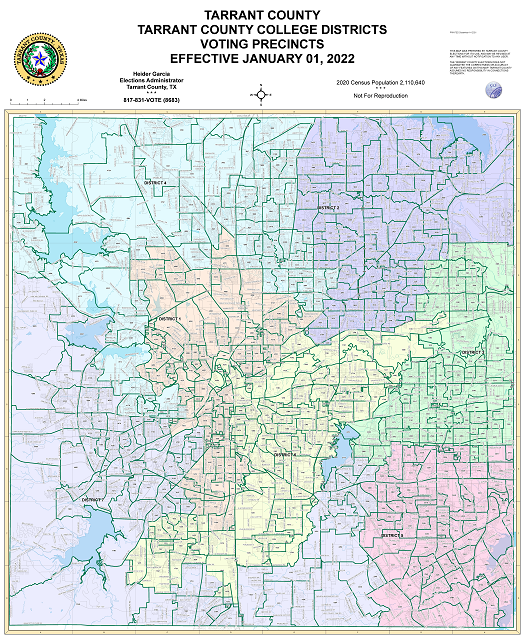 Tarrant County College Districts All Map