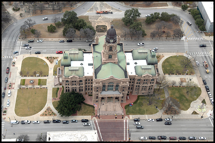 bird view of the 1895 courthouse