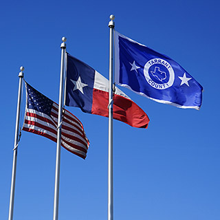 Flags Tarrant County, Texas, US