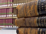 stack of law books