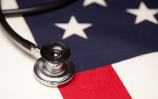 Flag and Stethoscope