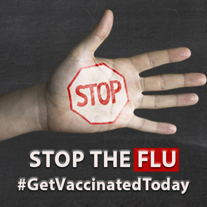 Stop the flu, Get vaccinate today