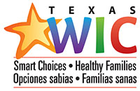 Texas WIC Program logo - Smart choices, Healthy Families