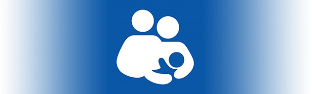 Parents and infant logo
