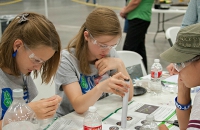 teens working on a science project