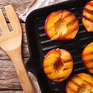 Pan Grilled Peaches