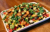 Barbeque chicken salad