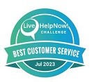 Customer Service Award by Live Help logo